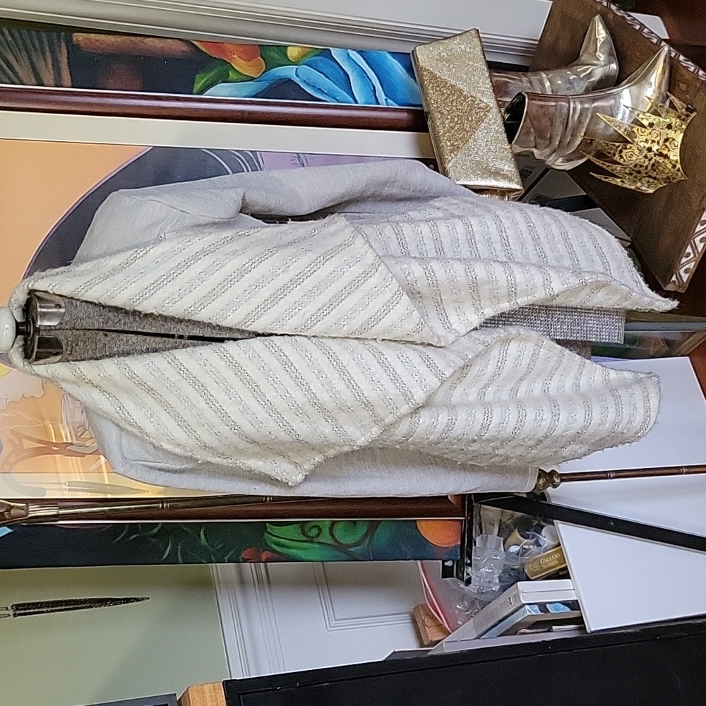 Lucky Brand Cozy Grey/Cream Jacket S